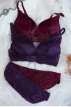 Kadın Bordo Ve Mor Dolgulu Balenli Sütyen Külot 2'li Paket – Modern Ve Şık Tasarım