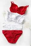 Kadın Kırmızı Ve Beyaz Dolgulu Balenli Sütyen Külot 2'li Paket – Modern Ve Şık Tasarım