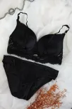 Kadın Siyah Dolgulu Dantel Sütyen Ve Külot Takım – Modern, Konforlu Ve Günlük Kombinlere Uygun