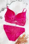 Kadın Fuşya Dolgulu Dantel Sütyen Ve Külot Takım – Modern, Konforlu Ve Günlük Kombinlere Uygun
