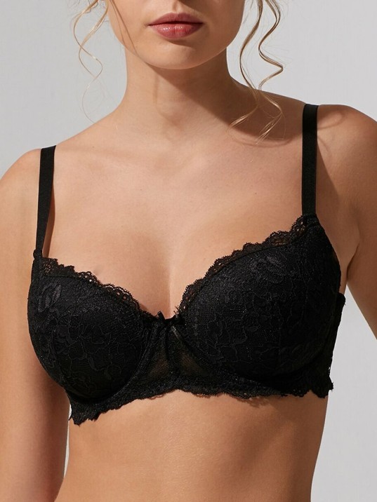 Kadın Siyah Dantel Dolgulu Sütyen Külot Takımı – Modern, Konforlu Ve Günlük Kombinlere Uygun Kadın Siyah Dantel Dolgulu Sütyen Külot Takımı – Modern, Konforlu Ve Günlük Kombinlere Uygun