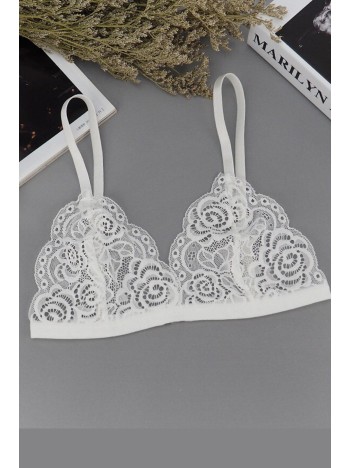 Kadın Siyah Ve Beyaz Dantelli Dolgusuz Sütyen – Modern Ve Şık Tasarım Kadın Siyah Ve Beyaz Dantelli Dolgusuz Sütyen – Modern Ve Şık Tasarım