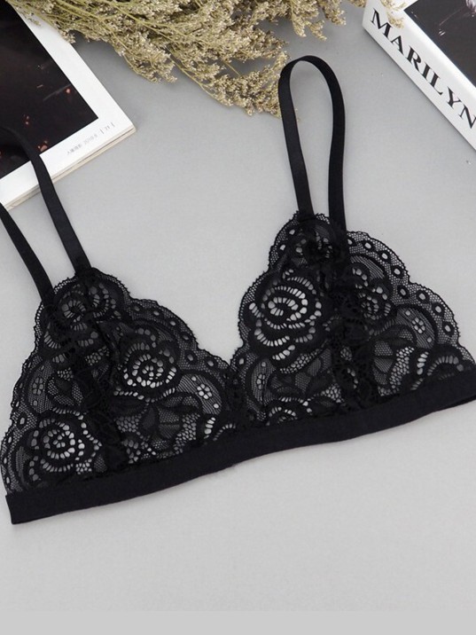 Kadın Siyah Ve Beyaz Dantelli Dolgusuz Sütyen – Modern Ve Şık Tasarım Kadın Siyah Ve Beyaz Dantelli Dolgusuz Sütyen – Modern Ve Şık Tasarım