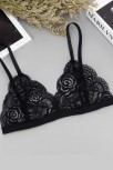 Kadın Siyah Ve Beyaz Dantelli Dolgusuz Sütyen – Modern Ve Şık Tasarım