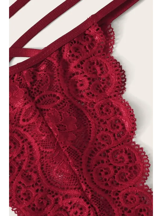 Kadın Bordo Dantel Sütyen Külot Takımı – Modern, Konforlu Ve Günlük Kombinlere Uygun