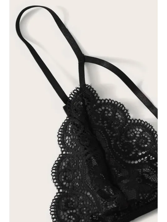 Kadın Siyah Dantel Sütyen Külot Takımı – Modern, Konforlu Ve Günlük Kombinlere Uygun