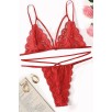 Kadın Kırmızı Dantel Sütyen Külot Takımı – Modern, Konforlu ve Günlük Kombinlere Uygun