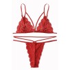Kadın Kırmızı Dantel Sütyen Külot Takımı – Modern, Konforlu ve Günlük Kombinlere Uygun