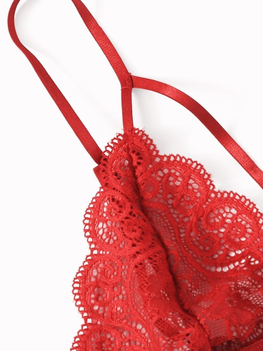 Kadın Kırmızı Dantel Sütyen Külot Takımı – Modern, Konforlu ve Günlük Kombinlere Uygun