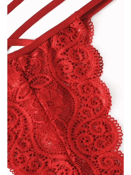 Kadın Kırmızı Dantel Sütyen Külot Takımı – Modern, Konforlu Ve Günlük Kombinlere Uygun