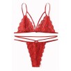 Kadın Kırmızı Dantel Sütyen Külot Takımı – Modern, Konforlu ve Günlük Kombinlere Uygun
