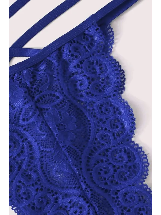Kadın Mavi Dantel Sütyen Külot Takımı – Modern, Konforlu Ve Günlük Kombinlere Uygun