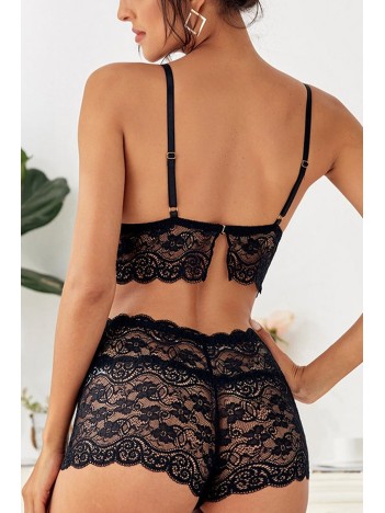 Kadın Siyah Şortlu Dantel Bralet Takım – Modern, Konforlu Ve Günlük Kombinlere Uygun Kadın Siyah Şortlu Dantel Bralet Takım – Modern, Konforlu Ve Günlük Kombinlere Uygun
