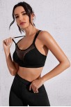 Kadın Siyah Fileli Crop Top Büstiyer – Modern Ve Şık Tasarım Kadın Siyah Fileli Crop Top Büstiyer – Modern Ve Şık Tasarım