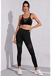 Kadın Siyah Fileli Crop Top Büstiyer – Modern Ve Şık Tasarım