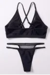 Kadın Siyah File Detaylı Iç Çamaşır Takımı – Modern, Konforlu Ve Günlük Kombinlere Uygun