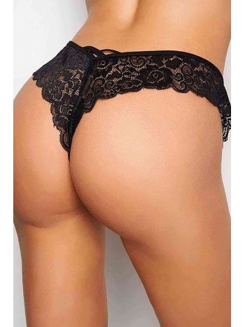 Kadın Siyah Dantelli Seksi Külot – Modern ve Şık Tasarım