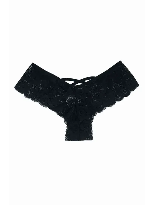 Kadın Siyah Dantelli Seksi Külot – Modern Ve Şık Tasarım