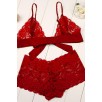 Kadın Kırmızı Dantelli & Kurdelalı Sütyen Külot Takımı – Modern, Konforlu Ve Günlük Kombinlere Uygun Kadın Kırmızı Dantelli & Kurdelalı Sütyen Külot Takımı – Modern, Konforlu Ve Günlük Kombinlere Uygun