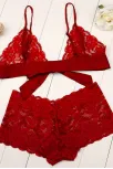 Kadın Kırmızı Dantelli & Kurdelalı Sütyen Külot Takımı – Modern, Konforlu Ve Günlük Kombinlere Uygun