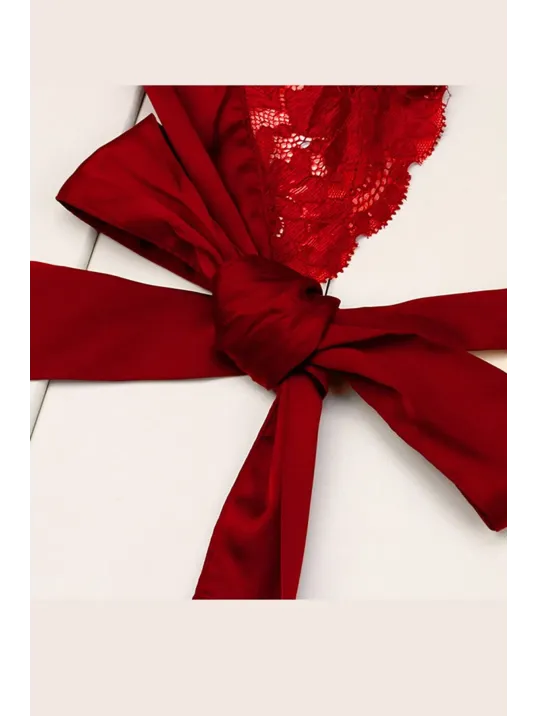 Kadın Kırmızı Dantelli & Kurdelalı Sütyen Külot Takımı – Modern, Konforlu Ve Günlük Kombinlere Uygun