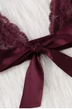 Kadın Bordo Dantelli & Kurdelalı Sütyen Külot Takımı – Modern, Konforlu Ve Günlük Kombinlere Uygun