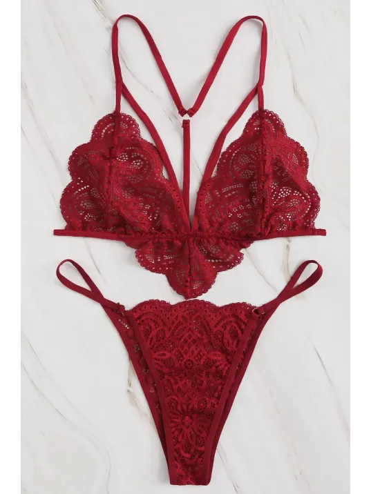 Kadın Bordo Özel Seksi Sütyen Külot Takımı – Modern, Konforlu Ve Günlük Kombinlere Uygun