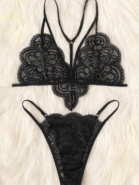 Kadın Siyah Özel Seksi Sütyen Külot Takımı – Modern, Konforlu Ve Günlük Kombinlere Uygun