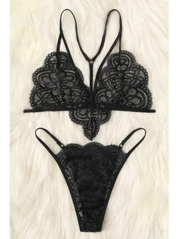 Kadın Siyah Özel Seksi Sütyen Külot Takımı – Modern, Konforlu Ve Günlük Kombinlere Uygun