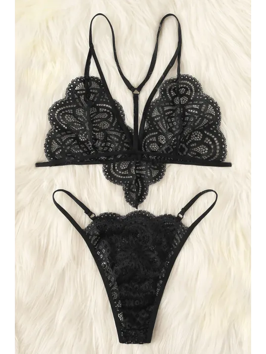 Kadın Siyah Özel Seksi Sütyen Külot Takımı – Modern, Konforlu Ve Günlük Kombinlere Uygun