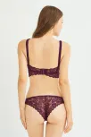 Kadın Mor Dantelli Büstiyer Sütyen Külot Takımı – Modern, Konforlu Ve Günlük Kombinlere Uygun