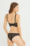 Kadın Siyah Dantelli Büstiyer Sütyen Külot Takımı – Modern, Konforlu Ve Günlük Kombinlere Uygun