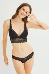 Kadın Siyah Dantelli Büstiyer Sütyen Külot Takımı – Modern, Konforlu Ve Günlük Kombinlere Uygun