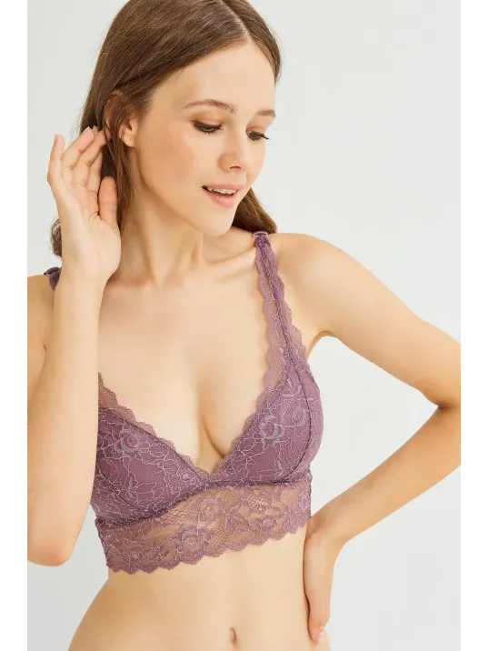 Kadın Vizon Dantelli Büstiyer Sütyen Külot Takımı – Modern, Konforlu Ve Günlük Kombinlere Uygun