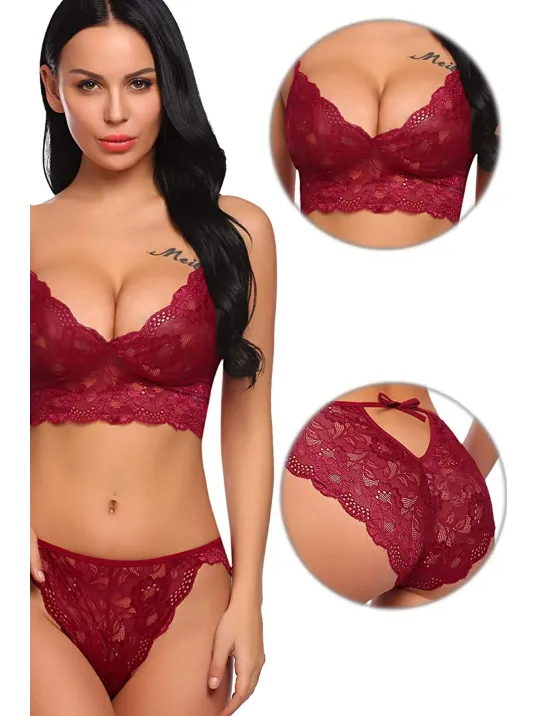 Kadın Bordo Belden Bağlamalı Şık Büstiyer Sütyen – Modern Ve Şık Tasarım