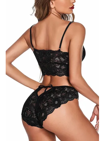 Kadın Siyah Belden Bağlamalı Şık Büstiyer Sütyen – Modern Ve Şık Tasarım