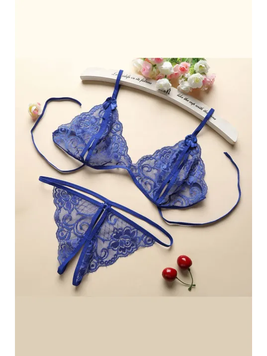 Kadın Mavi Dantelli Sütyen Külot Takımı – Modern, Konforlu Ve Günlük Kombinlere Uygun Kadın Mavi Dantelli Sütyen Külot Takımı – Modern, Konforlu Ve Günlük Kombinlere Uygun