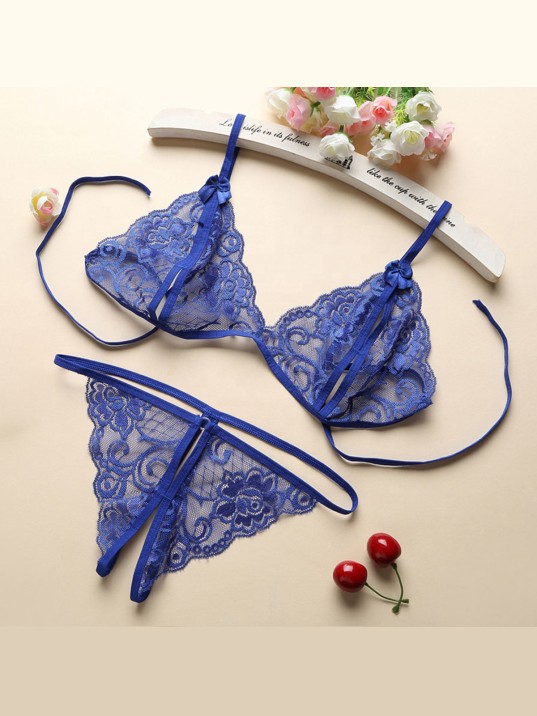 Kadın Mavi Dantelli Sütyen Külot Takımı – Modern, Konforlu Ve Günlük Kombinlere Uygun Kadın Mavi Dantelli Sütyen Külot Takımı – Modern, Konforlu Ve Günlük Kombinlere Uygun