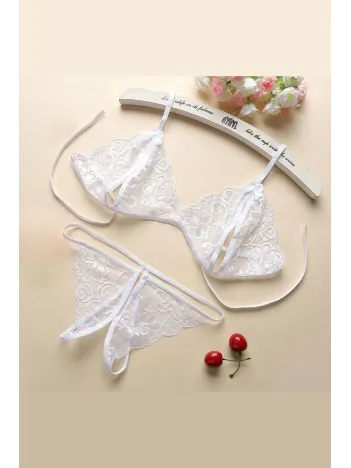 Kadın Beyaz Dantelli Sütyen Külot Takımı – Modern, Konforlu Ve Günlük Kombinlere Uygun Kadın Beyaz Dantelli Sütyen Külot Takımı – Modern, Konforlu Ve Günlük Kombinlere Uygun