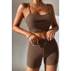 Kadın Kahverengi Şortlu Kaşkorse Gecelik Takım – Modern, Konforlu Ve Günlük Kombinlere Uygun Kadın Kahverengi Şortlu Kaşkorse Gecelik Takım – Modern, Konforlu Ve Günlük Kombinlere Uygun