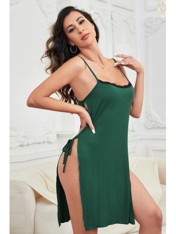 Kadın Yeşil Cut Out Detaylı Yırtmaçlı Sexy Gecelik – Modern Ve Şık Tasarım Kadın Yeşil Cut Out Detaylı Yırtmaçlı Sexy Gecelik – Modern Ve Şık Tasarım