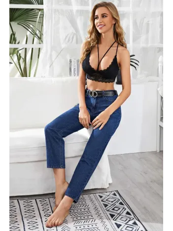 Kadın Siyah Dantel Büstiyer – Modern Ve Şık Tasarım