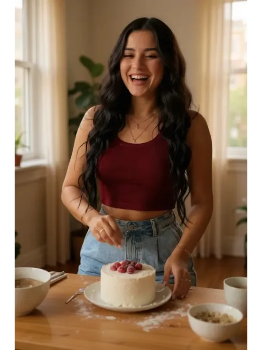 Kadın Bordo Kare Yaka Crop Top Bluz – Şık, Rahat Ve Kolay Kombinlenebilir