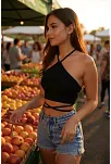 Kadın Siyah Sırtı Açık Boyundan Çapraz Bağlamalı Crop Top Bluz – Şık, Rahat Ve Kolay Kombinlenebilir