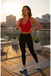 Kadın Kırmızı Derin Göğüs Dekolteli Şık Crop Top Bluz – Şık, Rahat Ve Kolay Kombinlenebilir