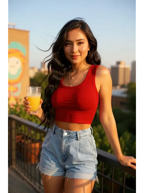 Kadın Kırmızı Kare Yaka Crop Top Bluz – Şık, Rahat Ve Kolay Kombinlenebilir