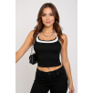 Kadın Beyaz Siyah Çift Renk Çapraz Askılı Crop Top Bluz – Şık, Rahat Ve Kolay Kombinlenebilir Kadın Beyaz Siyah Çift Renk Çapraz Askılı Crop Top Bluz – Şık, Rahat Ve Kolay Kombinlenebilir