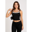 Kadın Beyaz Siyah Çift Renk Çapraz Askılı Crop Top Bluz – Şık, Rahat Ve Kolay Kombinlenebilir Kadın Beyaz Siyah Çift Renk Çapraz Askılı Crop Top Bluz – Şık, Rahat Ve Kolay Kombinlenebilir