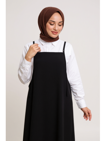 Kadın Siyah Basic Ayarlanabilir Askılı Jile Elbise – Şık, Rahat ve 4 Mevsim Kullanıma Uygun Kadın Siyah Basic Ayarlanabilir Askılı Jile Elbise – Şık, Rahat ve 4 Mevsim Kullanıma Uygun