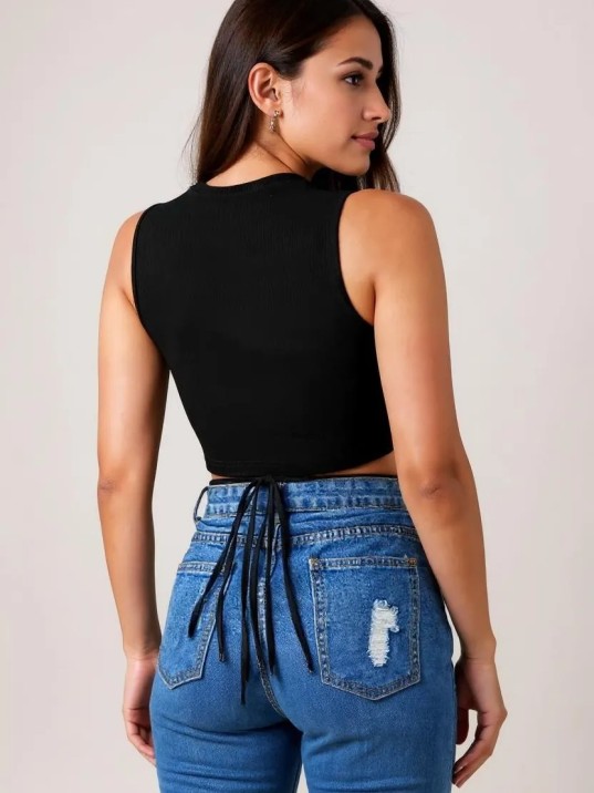 Kadın Siyah Çapraz Bağlamalı Crop Top Büstiyer – Modern Ve Şık Tasarım Kadın Siyah Çapraz Bağlamalı Crop Top Büstiyer – Modern Ve Şık Tasarım